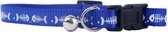 Nobleza kattenhalsband veiligheidssluiting - kattenhalsband met belletje - kattenhalsband - kittenhalsband - 30 cm - Blauw