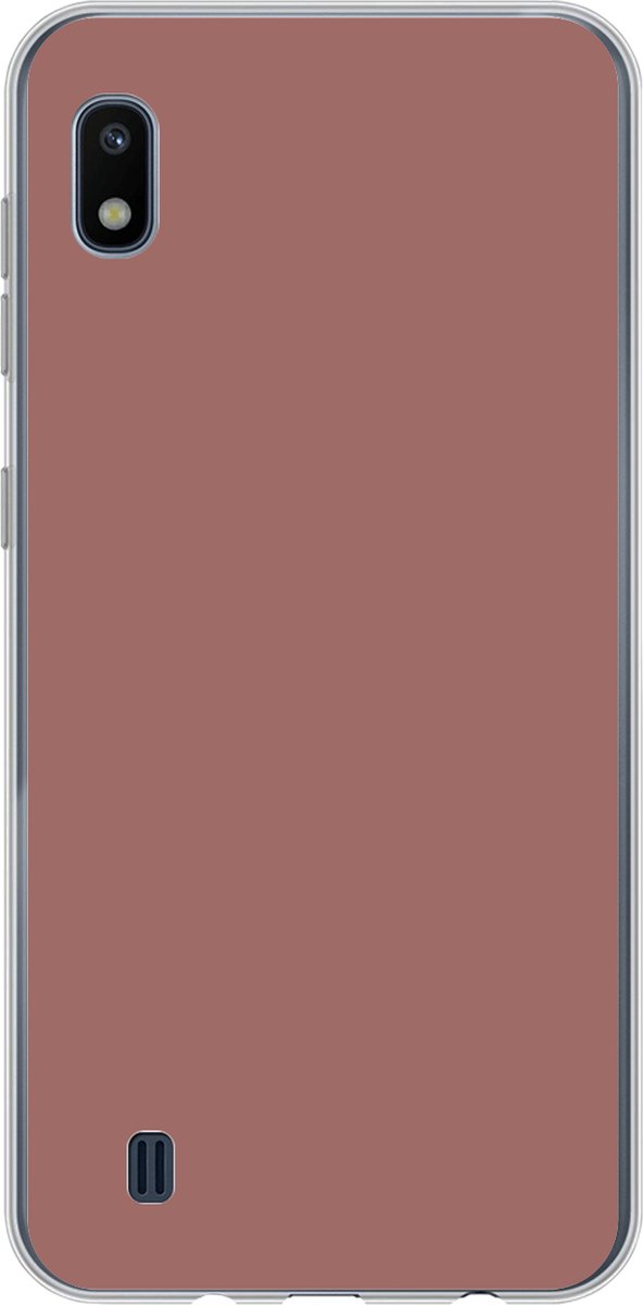 Samsung Galaxy A10 hoesje - Terracotta - Patronen - Roze - Siliconen Telefoonhoesje