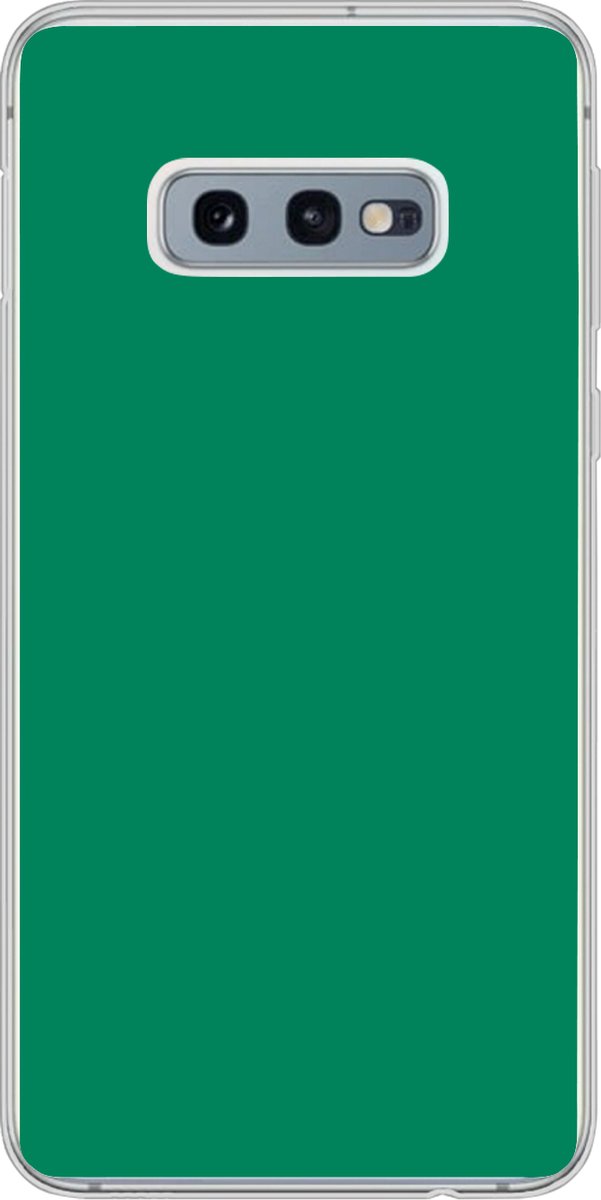 Telefoonhoesje Geschikt voor Samsung Galaxy S10e hoesje - Groen - Bos - Kleuren - Siliconen Telefoonhoesje Telefoonhoesje