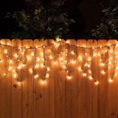 Giftmas Glaçon Rideau Lumineux - Rideau Led - Guirlande Lumineuse - Guirlande Lumineuse - Siècle des Lumières - Décorations de Noël de Noël - Lumières de Éclairage de Noël Extérieures - Lumières de Noël Intérieures - 120 LED - 4m
