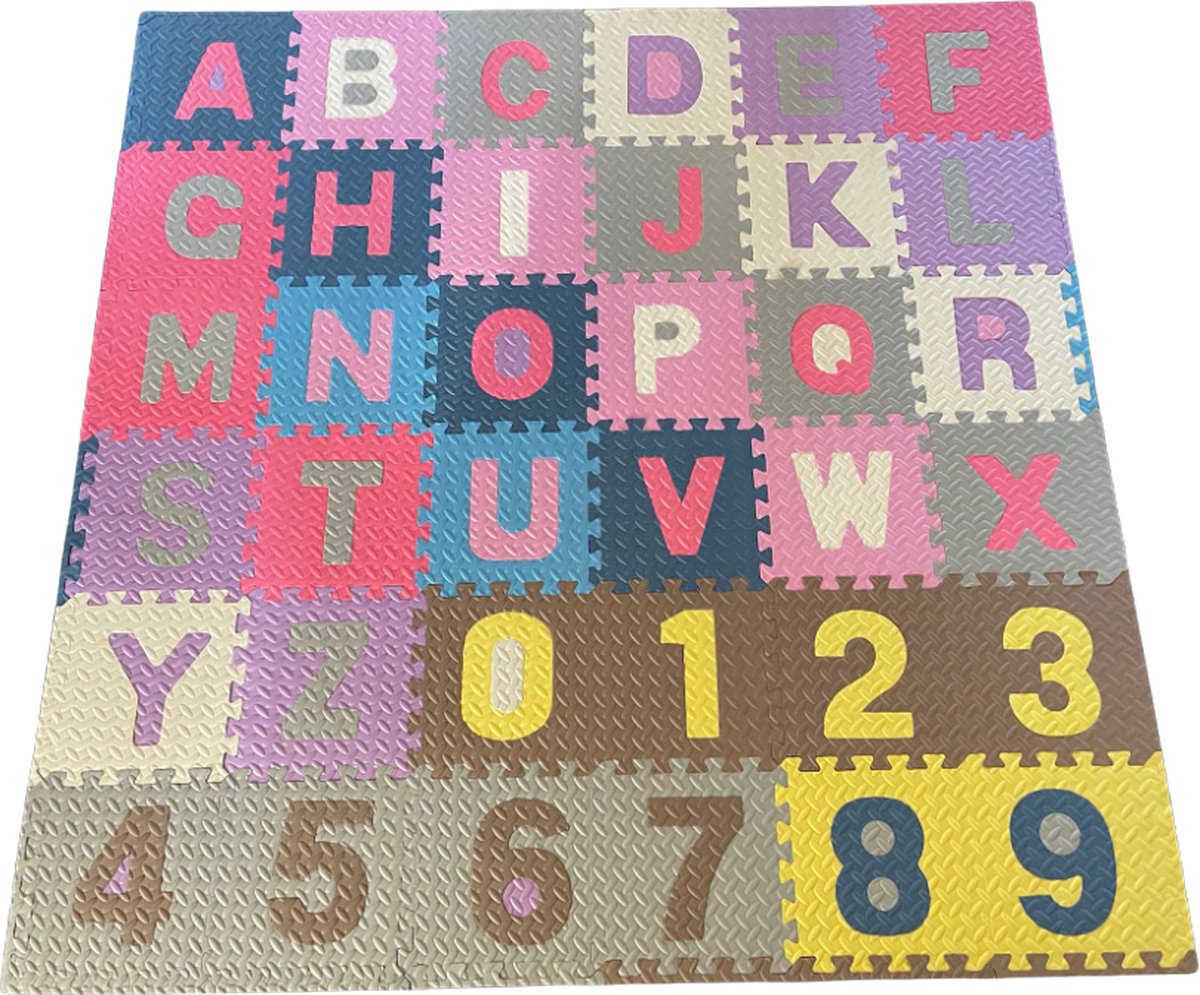 ABC / 123 Tapis de jeu Puzzle en mousse - 36 Tapis de jeu - 121 pièces -  Figurines... | bol.com