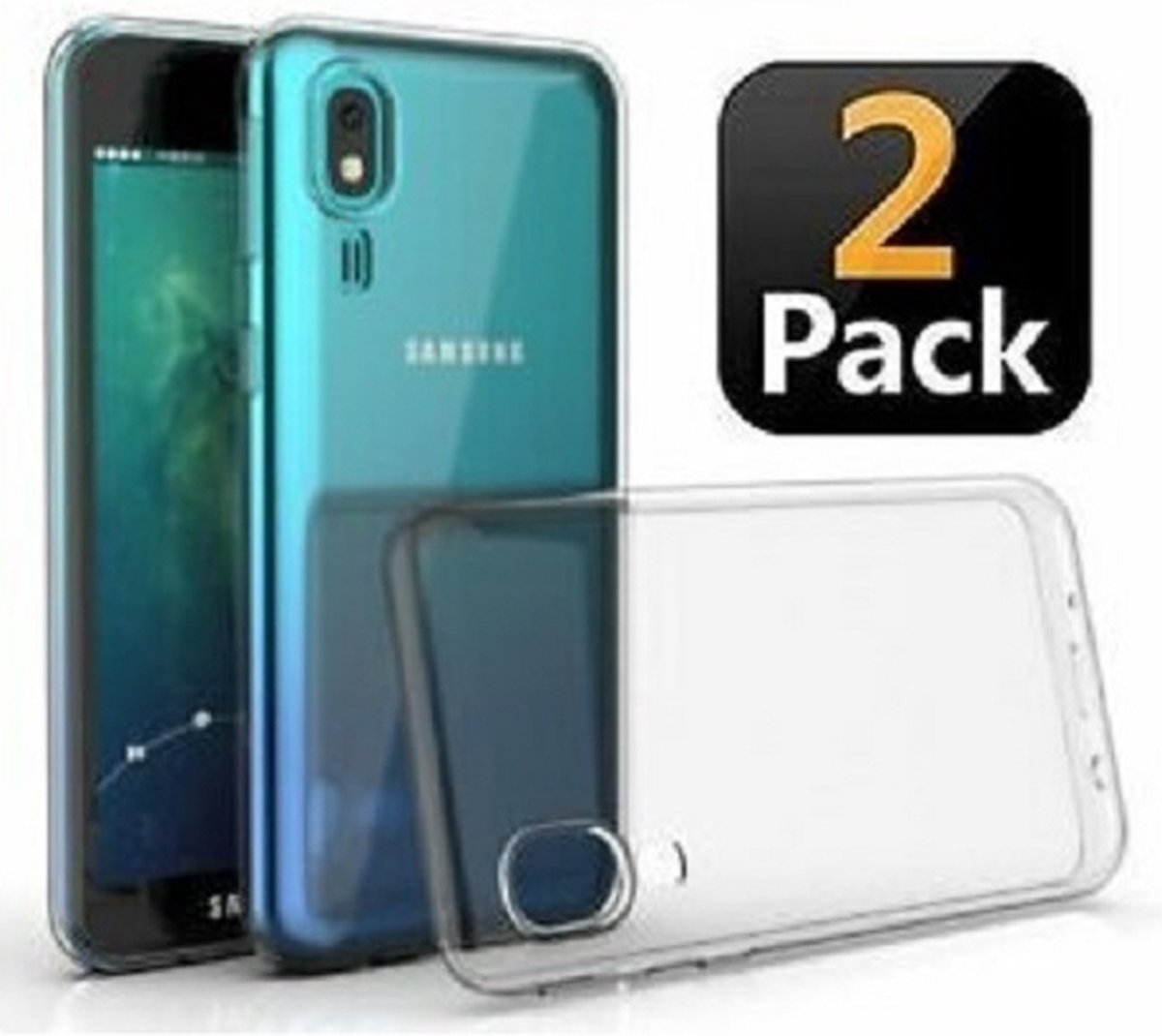 Samsung A2 Core Hoesje Siliconen TPU Transparant 2x