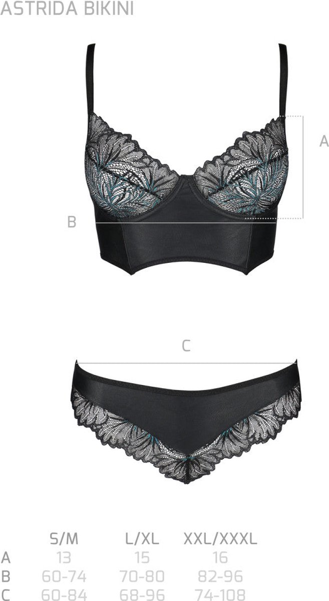 PE Astrida bikini 2pcs set black