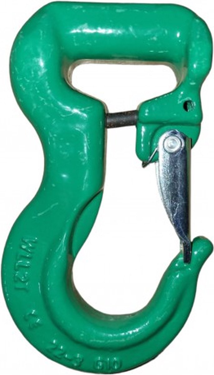 Deltalock hijsbandhaak 2000 kg grade 100 gaffelhaak met klep