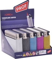 Prof - Slidecap Aansteker – “ Shiny “design  - 50 stuks – Lighter  - Briquet