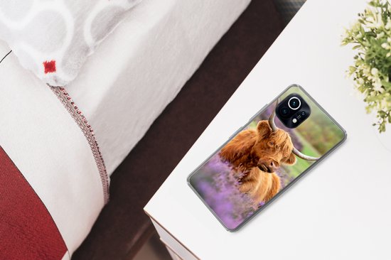 Xiaomi Mi 11 - Highlander écossais - Marron - Buissons - Coque de téléphone en Siliconen
