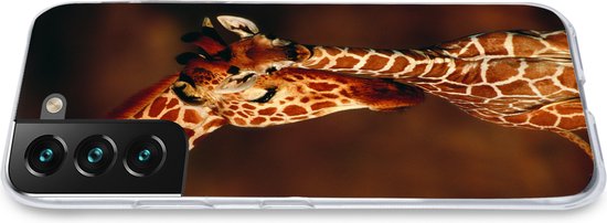 Coque Samsung Galaxy S22 Plus - Girafe - Veau - Portrait - Coque de téléphone en Siliconen