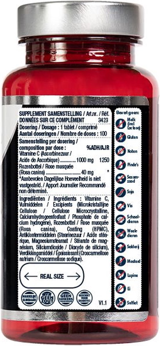 Lucovitaal Super Vitamine C 1000mg Time Released Voedingssupplement - 100 tabletten — afbeelding 5
