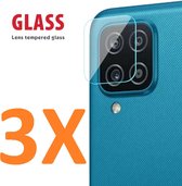 Camera Lens Glass Protector - beschermer Geschikt voor: Samsung Galaxy A12 5G - Transparant - 3x