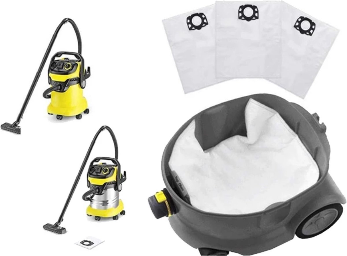 12x Staubsaugerbeutel Für Kärcher WD4/WD5/WD6 - Ersatzbeutel 2.863-006.0