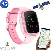 WatchToCare® WTC31 - Smartwatch Kinderen - GPS tracker - GPS Horloge Kind - Camera - Take Off Alarm - Inc. Lebara Simkaart met €5,- te goed - Screen protector - Stylus - 4G - Géén Abonnement nodig - Incl Laadadapter - Pink