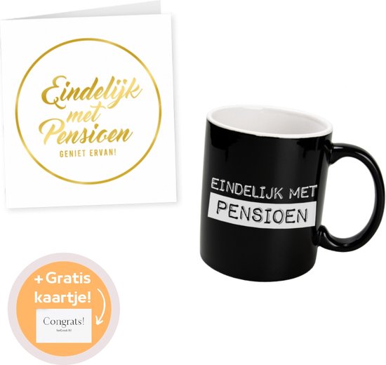 Pensioen Cadeaupakket Pensioen Voor Hem Vrouw Pensioen Mok Pensioen Kaart 5966