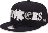 New York Yankees Typo Patch Navy 9FIFTY Snapback Cap M/L