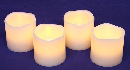 Luxe set met ledkaarsen 7-delig - Crèmewit | Action Web NL