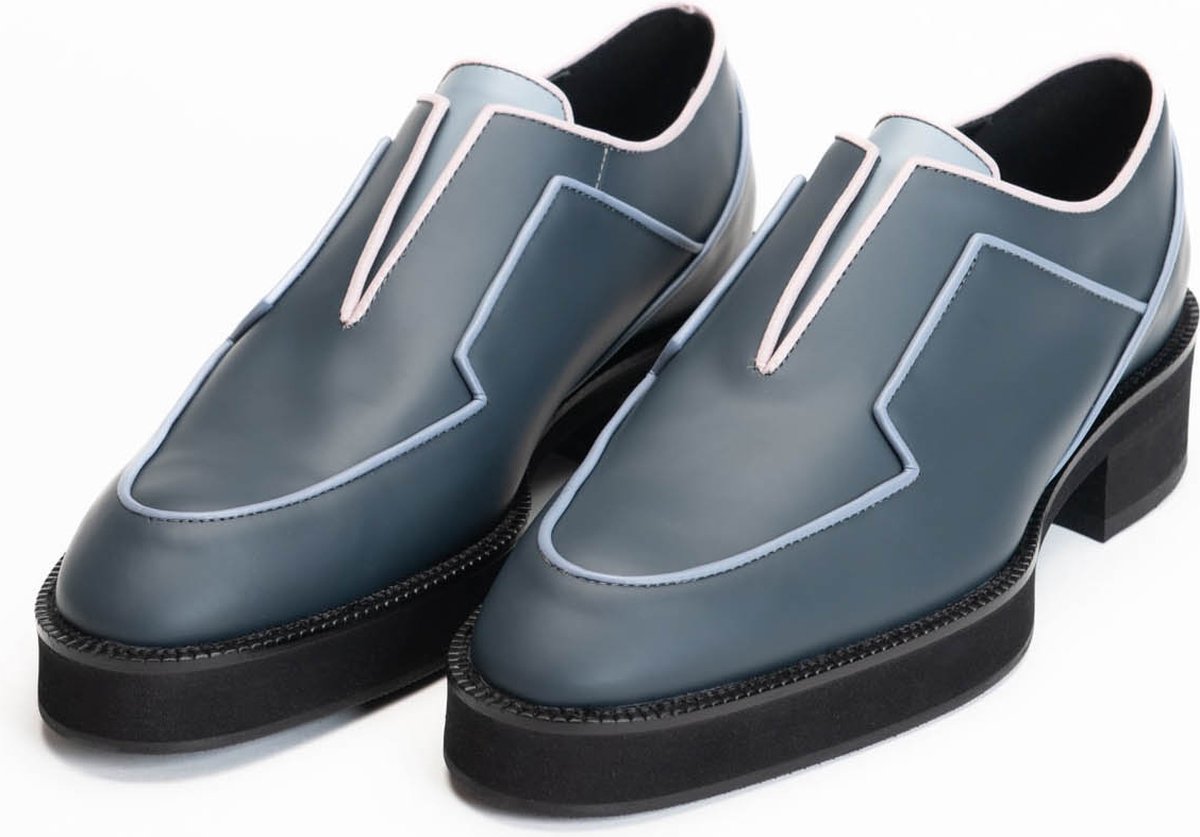 L'EDGE - Isep Navy blue - Blauw geklede schoen 43