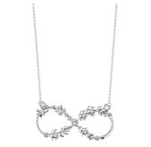 Infinity ketting - dames - zilverkleurig - cadeau voor vrouw - Liefs Jade