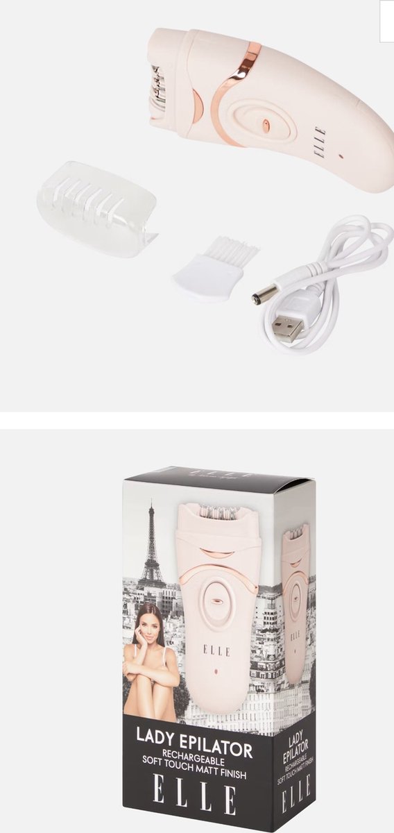 ELLE epilator draadloos oplaadbaare epilator bol
