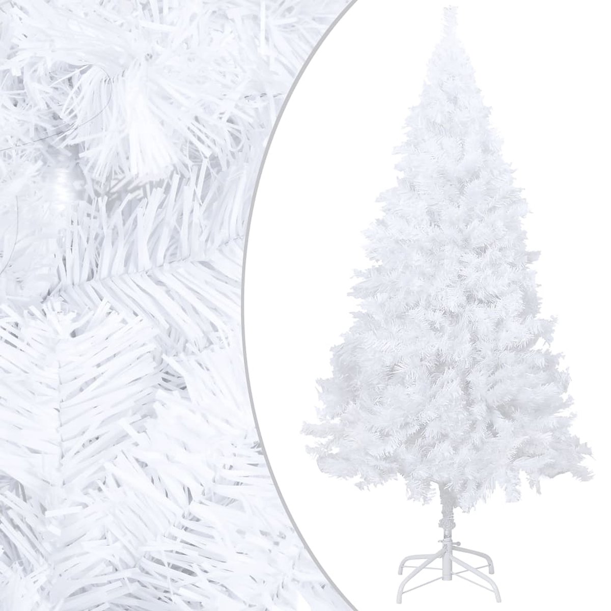 Prolenta Premium - Kunstkerstboom met dikke takken 120 cm PVC wit