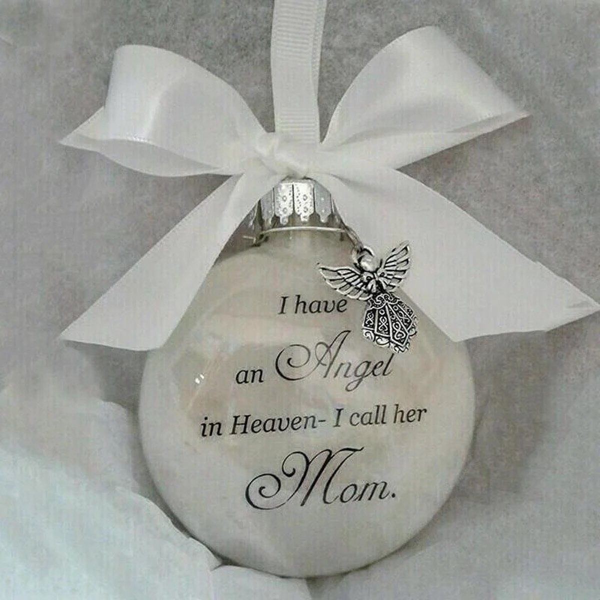 Kerstbal mama heaven/Kerstbal Mom in heaven/Kerstbal mama/Kerstbal afscheid mama