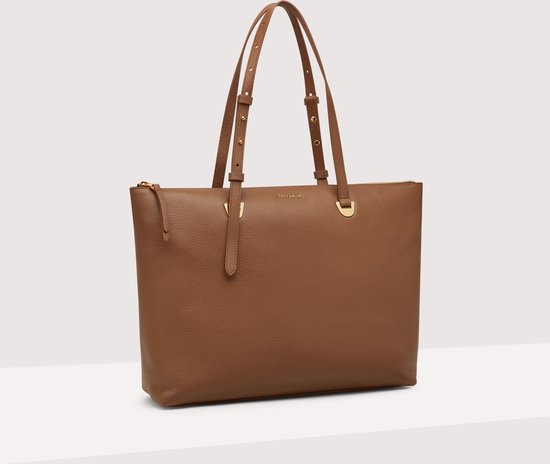 COCCINELLE Cuir Sac à épaule Sac shopper Lea Shoulder Bag Brule Brun