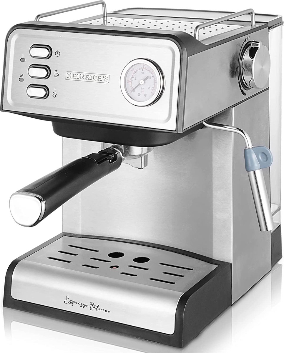 Heinrich's HES 8689 Espresso apparaat - 20 bar - pistonmachine