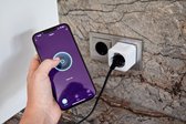 Calex Slimme Stekker - Smart Plug EU - WiFi Stopcontact met App - Werkt met Alexa en Google Home - Wit