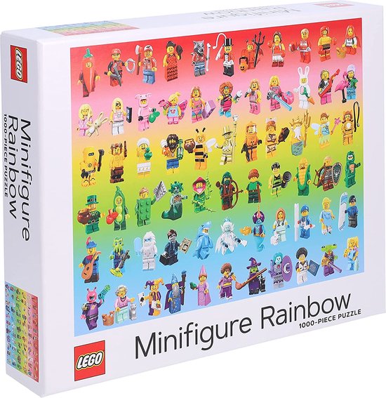 LEGO Minifigure Rainbow 1000-piece Puzzel | bol.com
