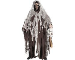 Monster & Griezel Kostuum | Luxe Zombie Cape Bruin Kostuum | One Size | Halloween | Verkleedkleding