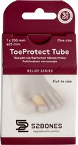 52Bones Relief Series ToeProtect Tube - teenbeschermer siliconen - bescherming bij eeltknobbels, hamerteen en blaren - 20cm
