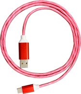 Platinet USBA to Lightning LED cable RED - 1,5A, 1m *USBAM, *LIGHTNINGM