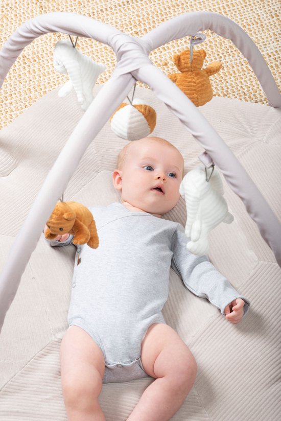 Baby's Only Barboteuse manches longues Melange - Grijs - 62 - 100% coton écologique - GOTS