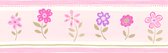 ESTAhome zelfklevende behangrand bloemen licht roze - 170001 - 17,06 cm x 5 m