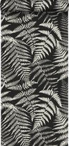 ESTAhome papier peint fougères noir et blanc - 139001-0,53 x 10,05 m