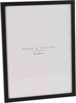 Home & Styling Fotolijst - kunststof - zwart - voor een foto van 30 x 40 cm