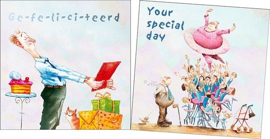 Set kaarten 6x - Marius van Dokkum - Opa Jan | bol.com