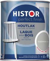 Histor Perfect Finish Houtlak Hoogglans - Krasvast & Slijtvast - Dekkend - 0.25L - Clockwork Toy - Grijs