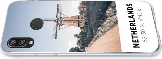 Coque Huawei P20 Lite (2020) - Pays- Nederland - Moulin - Prairie - Coque de téléphone en Siliconen
