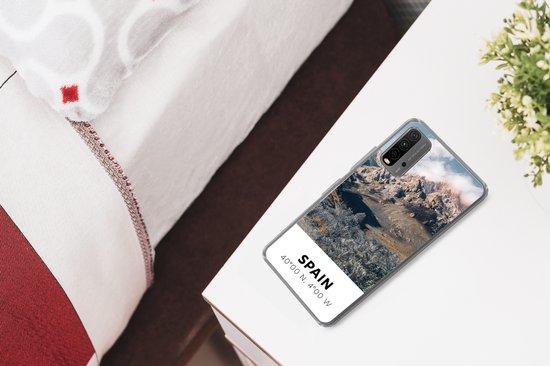 Telefoonhoesje Geschikt voor Xiaomi Geschikt voor Redmi 9T hoesje - Spanje - Bergen - Zomer - Siliconen Telefoonhoesje Telefoonhoesje
