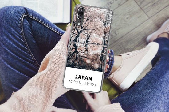 Coque Huawei P20 - Japon - Sakura - Printemps - Rose - Coque de téléphone en Siliconen