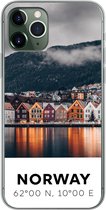 Geschikt voor iPhone 11 Pro hoesje - Noorwegen - Scandinavië - Bergen - Winter - Siliconen Telefoonhoesje