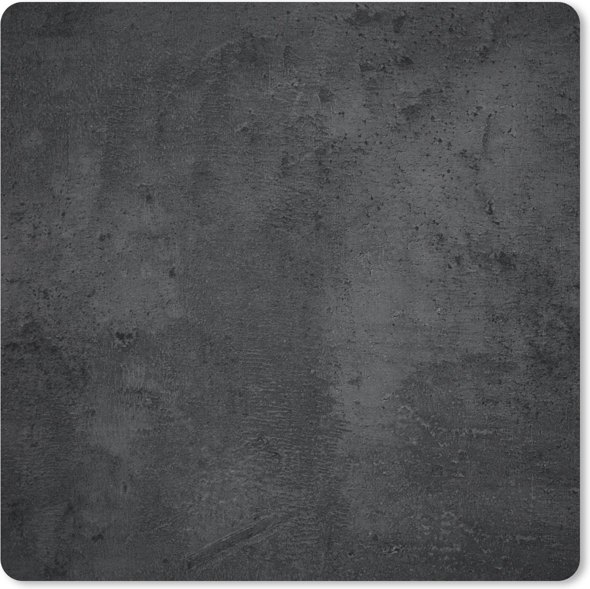 Muismat 30x30 cm - Mousepad Beton - Robuust - Vintage - Rustiek - Grijs - Zwart - Muismatten