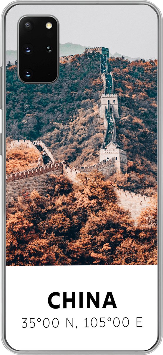 Telefoonhoesje Geschikt voor Samsung Galaxy S20 Plus hoesje - China - Chinese Muur - Herfst - Azië - Siliconen Telefoonhoesje Telefoonhoesje