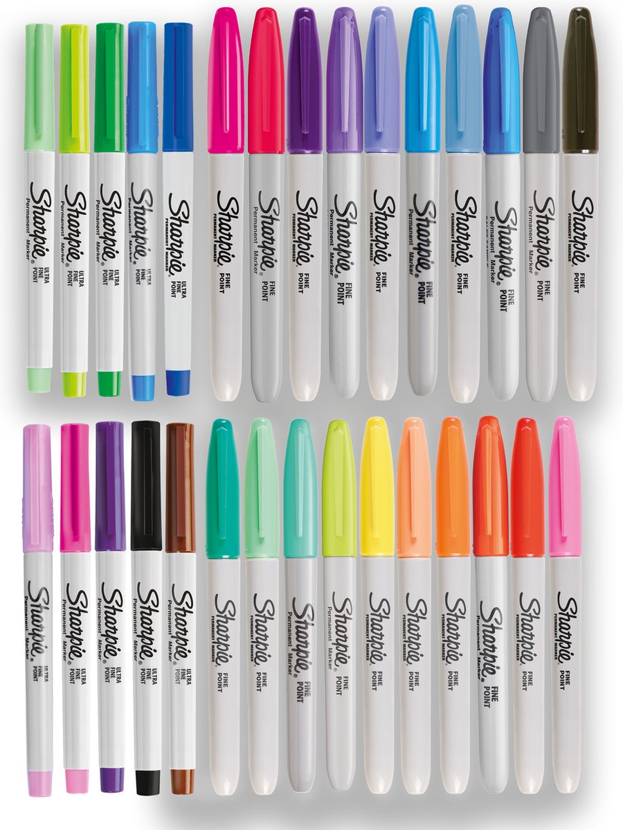 Sharpie permanente markers Set speciale editie kleuren 20 fijne en