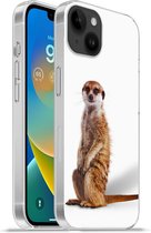 Apple iPhone 14 Plus - Coque souple - Suricate - Animaux - Fourrure - Coque de téléphone en Siliconen