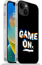 Geschikt voorApple Iphone 14 Plus - Soft case hoesje - Gaming - Game - Quote - Siliconen Telefoonhoesje