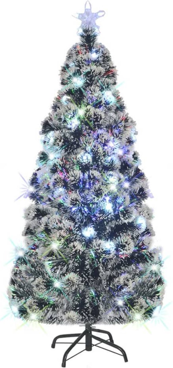 Prolenta Premium - Kunstkerstboom met standaard/LED 180 cm glasvezel