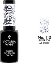 Victoria Vynn – Salon Gelpolish 110 Silver Foil (zilver) - zilveren folie gel polish - gellak - glitters - nagels - nagelverzorging - nagelstyliste - uv / led - nagelstylist - callance