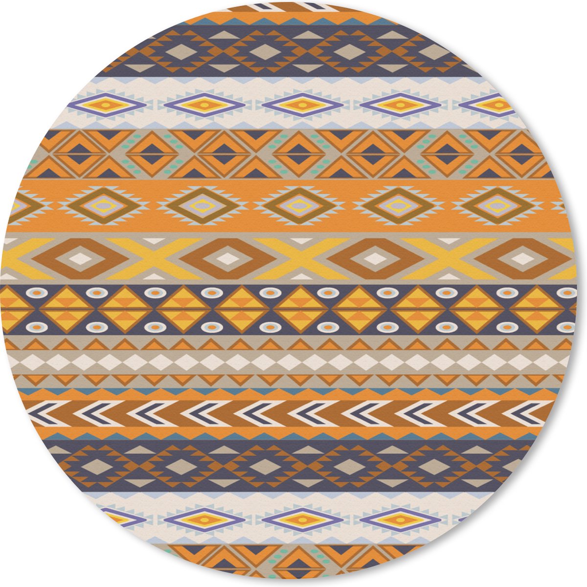 Muismat rond 20x20 cm - Mousepad Patronen - Afrika - Abstract - Ronde muismatten