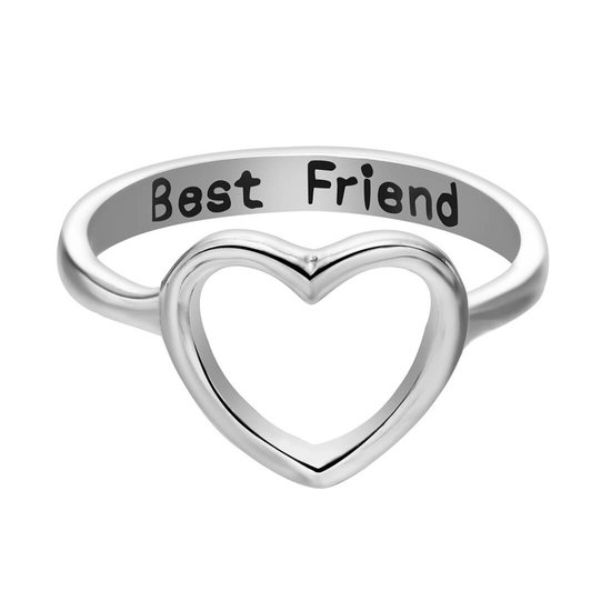 Bague d'amitié Heart BFF Best Friends (Couleur: Argent) | bol.com