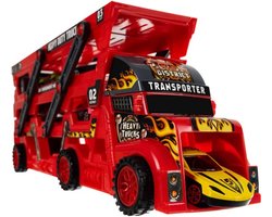 Speelgoed Truck met 6 wagens - Autotransportvoertuig
